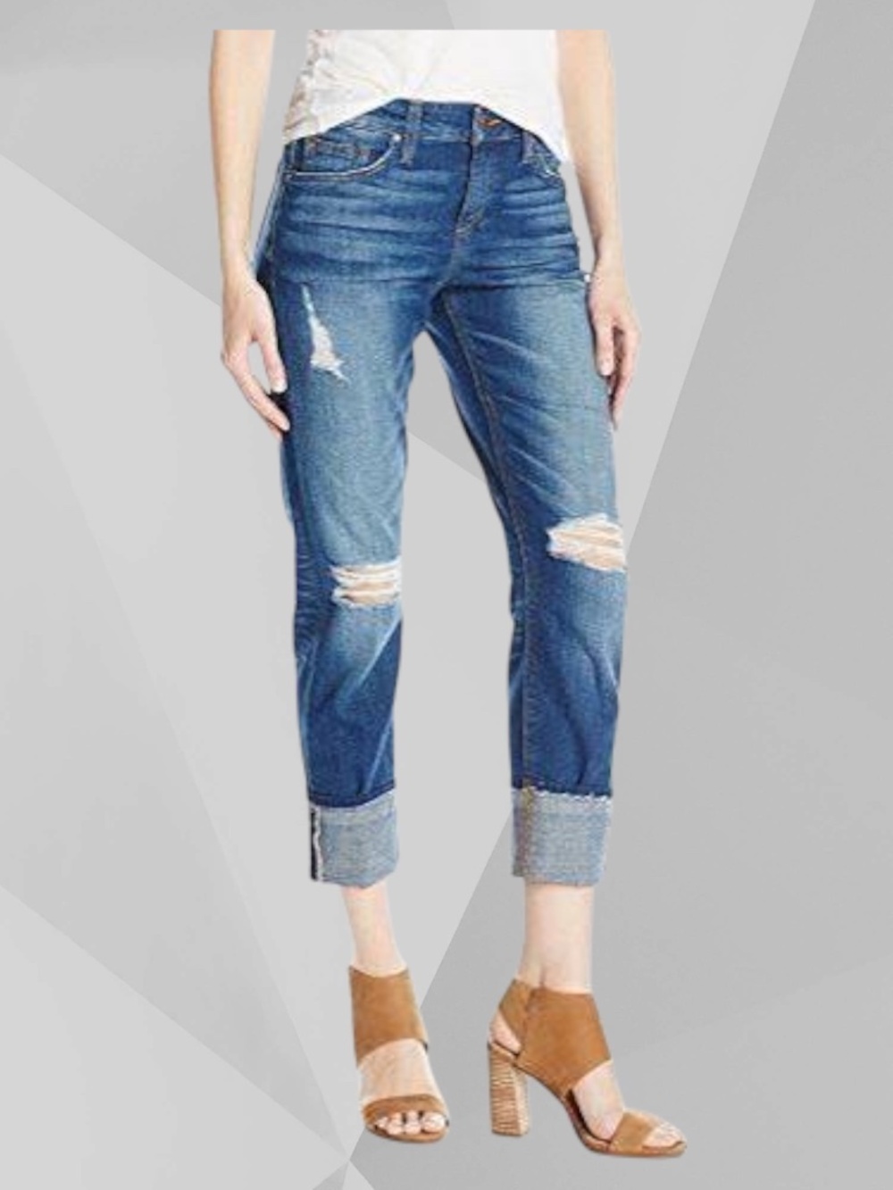 JOE'S JEANS Ex-Lover Boyfriend Ankle Jeans Aviana Wash 27 Factory Destruct EUC